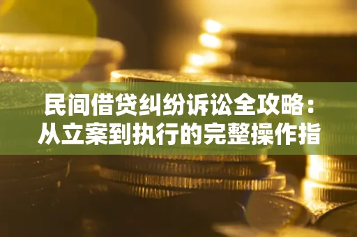 北京民间借贷纠纷诉讼全攻略：从立案到执行的完整操作指南