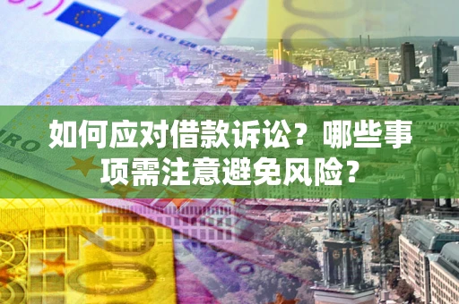北京如何应对借款诉讼？哪些事项需注意避免风险？