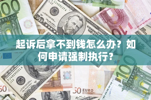 北京起诉后拿不到钱怎么办？如何申请强制执行？
