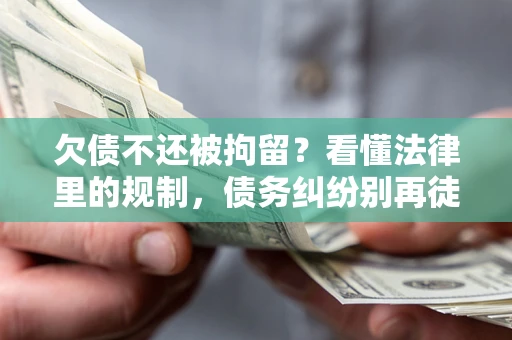 北京欠债不还被拘留？看懂法律里的规制，债务纠纷别再徒劳奔波