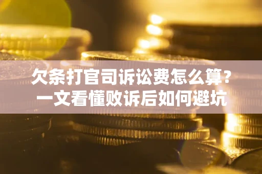北京欠条打官司诉讼费怎么算？一文看懂败诉后如何避坑