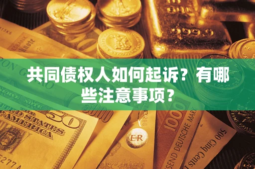 北京共同债权人如何起诉？有哪些注意事项？